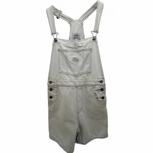 Levi's Vintage Striped Denim Shortall Overalls Women's Small
